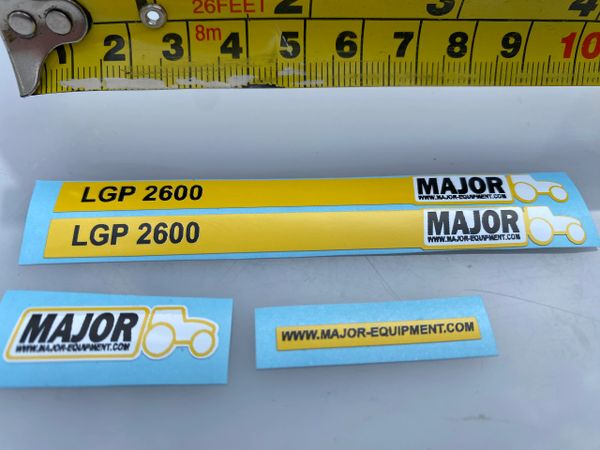 Major LGP 2600 slurry tanker High quality vinyl set of decals farm machinery