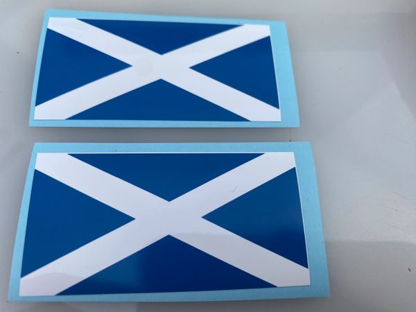 High quality vinyl set of decals Scotland Scottish flags 1:32 scale Tractors farm machinery trucks