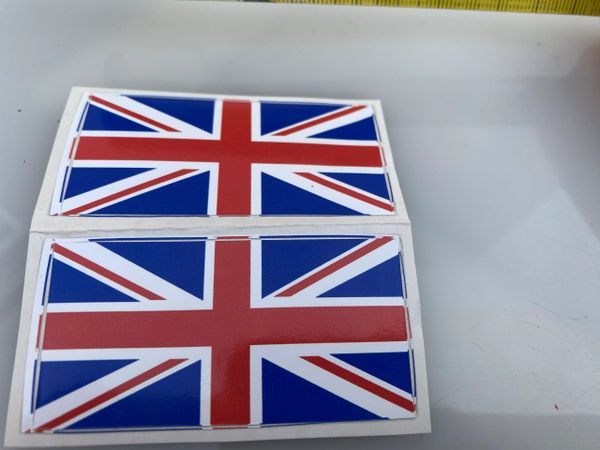 High quality vinyl set of decals Union Jack flags