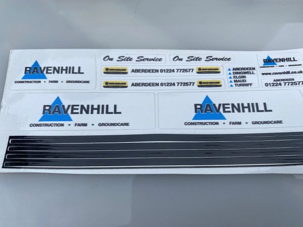 Ravenhill Aberdeen Scotland Dealers Professional Pre Cut High quality vinyl decal packs x 20 stickers 1:32 scale