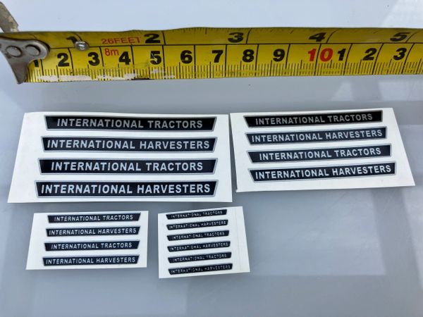 IH International Harvester High quality vinyl 18 x Agricultural Tractor trailer farm machinery decals 1:32 scale