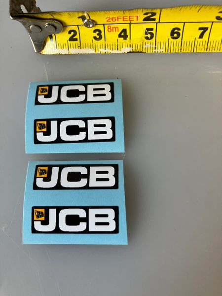 JCB construction decals Professional Pre Cut High quality vinyl decal packs stickers 1:32 scale Loadall Digger Backhoe