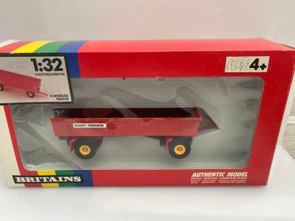 9567 Vintage Britains Massey 8 wheeled Trailer 1:32 scale