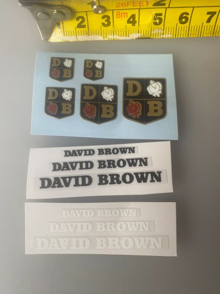 David Brown 1:32 scale High quality vinyl 11 X David Brown Tractor trailer farm machinery decals