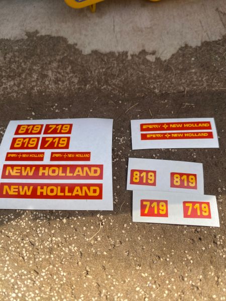 New Holland 719 819 Forage Harvester pre cut decals 1:32 scale High quality vinyl Tractor combine trailer farm machinery decals