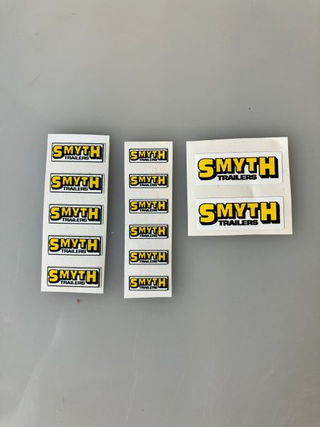 1:32 scale High quality vinyl 13 sticker set x Smyth trailer machinery decals