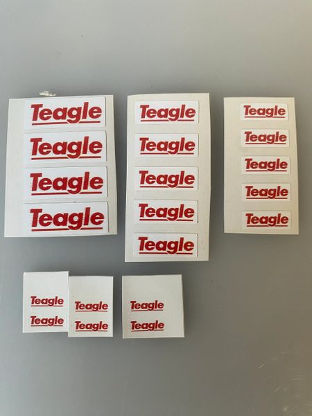1:32 scale High quality vinyl 20 sticker set x Teagle machinery decals