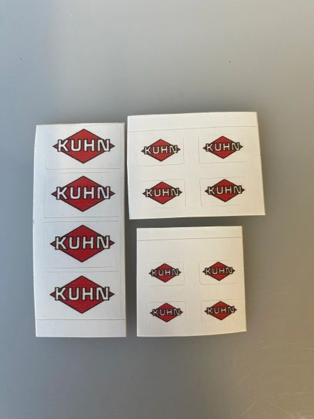 1:32 scale High quality vinyl 12 sticker set x Kuhn machinery decals