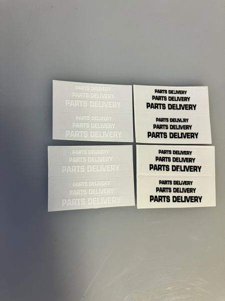 Parts Delivery decals high quality vinyl 24 decals farm machinery decals