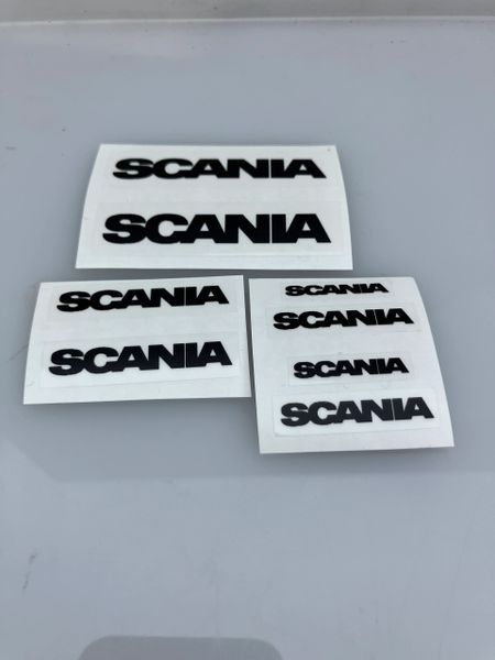 1:32 scale High quality vinyl 8 decals Scania trucks machinery decals