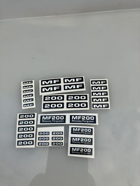 Massey Ferguson MF 200 Trailer Professional pre cut decal pack 1:32 scale High quality vinyl 35 decals stickers 1:32 scale