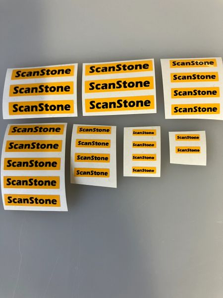 1:32 scale High quality vinyl 20 decals Scanstone farm machinery stickers 1:32 scale