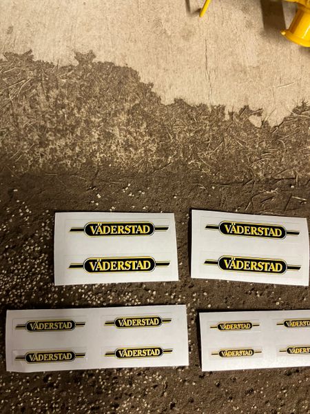 1:32 scale High quality vinyl 12 decals Vaderstad farm machinery stickers 1:32 scale