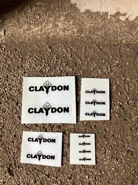 1:32 scale High quality vinyl 11 decals Claydon farm machinery stickers 1:32 scale