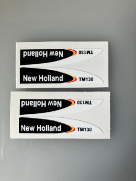 1:32 scale High quality vinyl 4 decals New Holland TM130 Tractor farm machinery stickers 1:32 scale