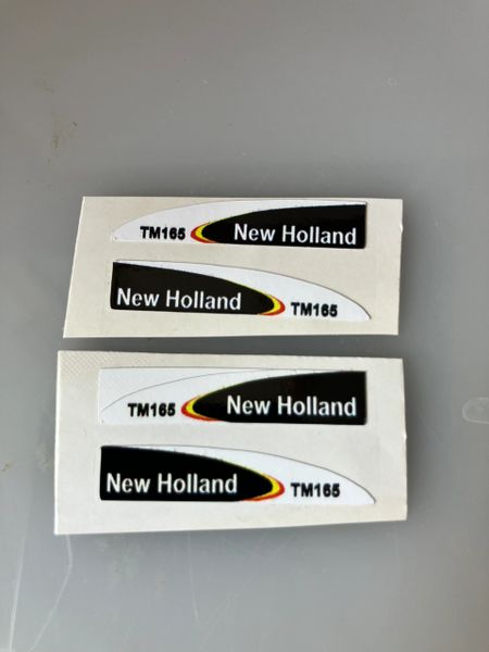 1:32 scale High quality vinyl 4 decals New Holland TM165 Tractor farm machinery stickers 1:32 scale