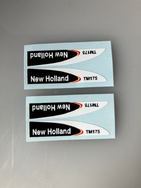 1:32 scale High quality vinyl 4 decals New Holland TM175 Tractor farm machinery stickers 1:32 scale