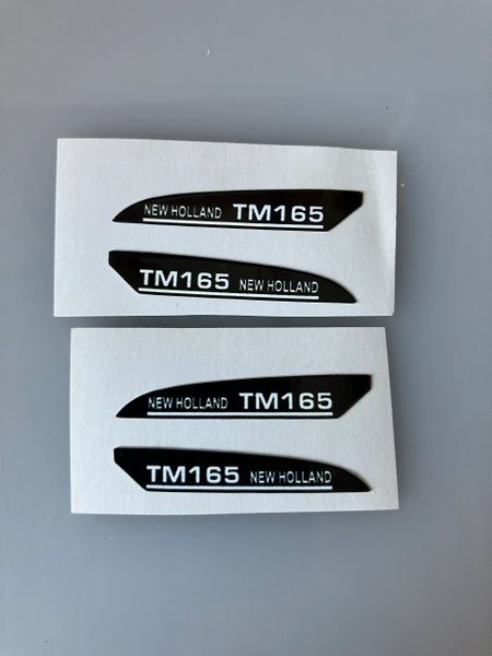1:32 scale High quality vinyl 4 decals New Holland TM165 Tractor farm machinery stickers 1:32 scale