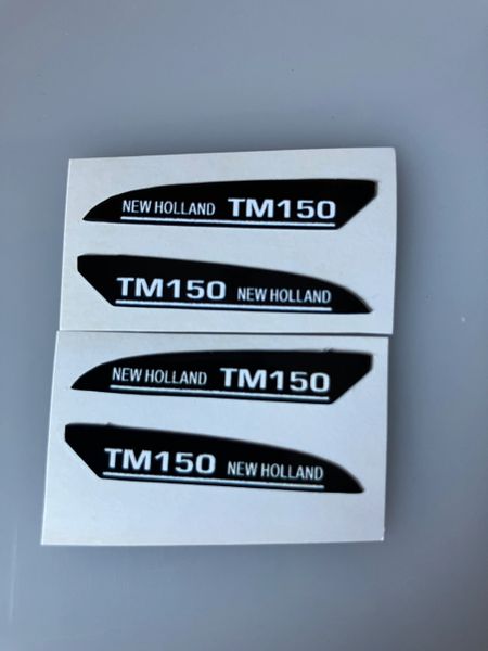 1:32 scale High quality vinyl 4 decals New Holland TM150 Tractor farm machinery stickers 1:32 scale