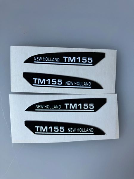 1:32 scale High quality vinyl 4 decals New Holland TM155 Tractor farm machinery stickers 1:32 scale
