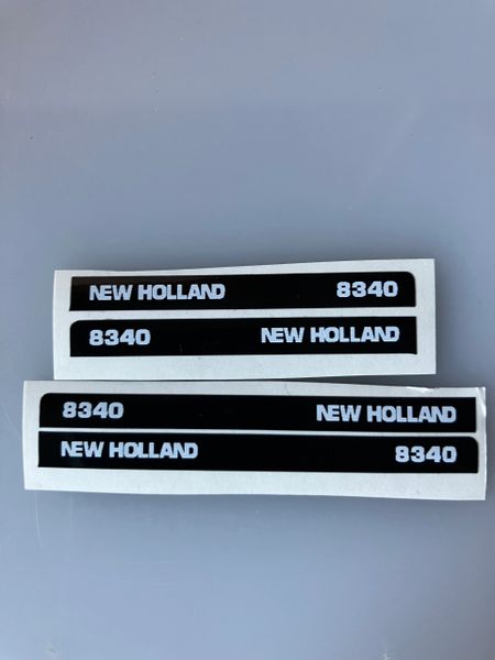 1:32 scale High quality vinyl 4 decals New Holland 8340 Tractor farm machinery stickers 1:32 scale