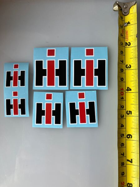 1:32 scale High quality vinyl 6 x IH International Harvester Agricultural Tractor trailer farm machinery decals