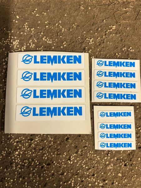 Lemken pre cut professional High quality white vinyl 12 x Lemken farm machinery decals