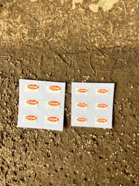 1:32 scale High quality vinyl 12 sticker set x Ritchie farm machinery decals