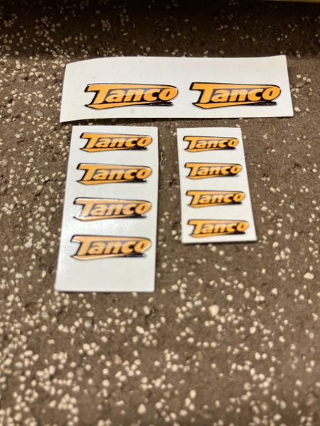 1:32 scale High quality vinyl 12 sticker set x Tanco farm machinery decals
