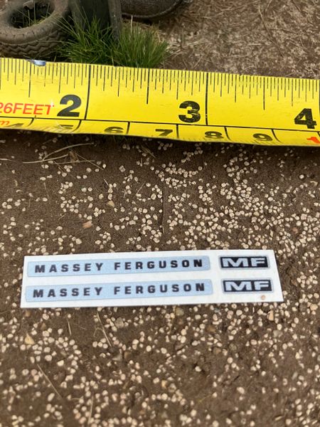 Massey Ferguson x 4 Pre cut Professional High quality vinyl decals sticker set farm machinery tractor combine 1:32 scale