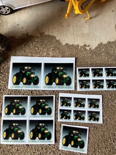 John Deere dusk Tractor farm machinery decals 1:32 scale High quality vinyl pack sticker set
