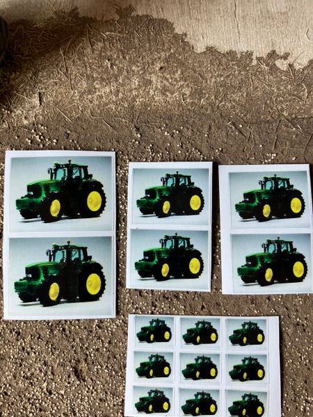 John Deere Tractor farm machinery decals 1:32 scale High quality vinyl pack sticker set