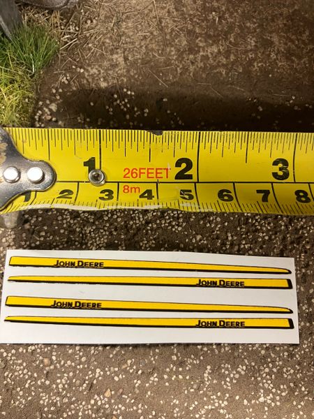 John Deere professional precut High quality vinyl pack 4 sticker set John Deere Tractor bonnet decals combine farm machinery decals