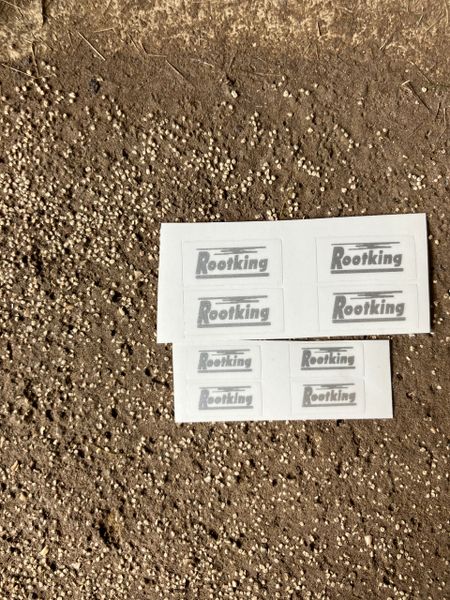 1:32 scale High quality vinyl pack 8 x sticker set Larrington Rootking Trailers farm machinery decals