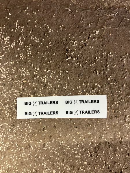 1:32 scale High quality vinyl pack 4 x sticker set Stephenson Big K Trailers harvester 14 16 18 farm machinery decals 1:32 scale