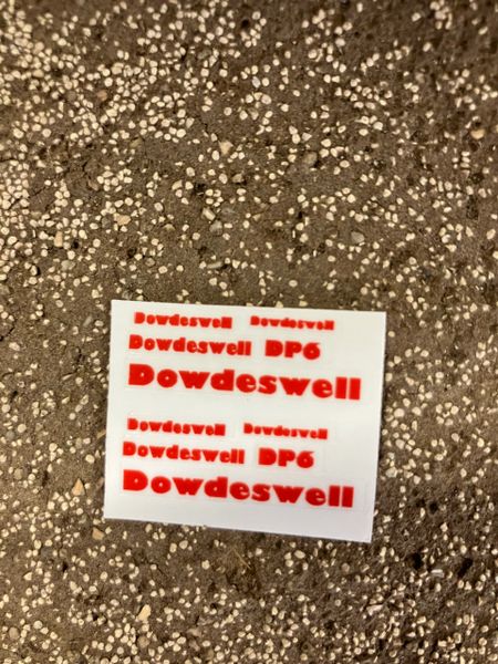 Dowdeswell DB6 pre cut professional High quality vinyl pack 10 x sticker set Dowdeswell DP6 plough farm machinery decals 1:32 scale