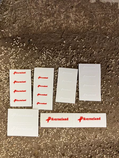 1:32 scale High quality vinyl pack 20 x sticker set Kverneland plough farm machinery decals 1:32 scale