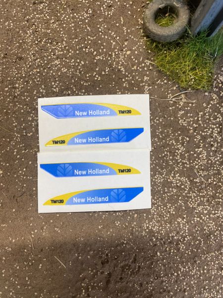 1:32 scale High quality vinyl 4 decals New Holland TM120 Tractor farm machinery stickers 1:32 scale