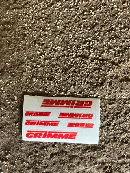 1:32 scale High quality vinyl 6 decals Grimme harvester cultivator farm machinery stickers 1:32 scale