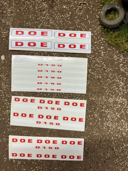 1:32 scale High quality vinyl huge pack decals DOE D150 triple D farm machinery stickers 1:32 scale