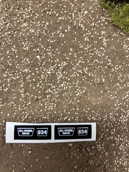 1:32 scale High quality vinyl decals International 634 All wheel drive tractor farm machinery decals