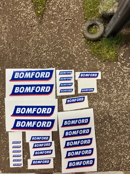 Bomford 1:32 scale pre cut professional High quality vinyl huge pack 26 decals Bomford farm machinery decals