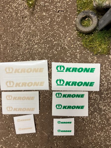 1:32 scale High quality vinyl huge pack 12 decals Krone Harvester farm machinery decals