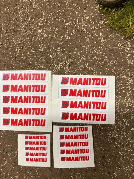 1:32 scale High quality vinyl huge pack 19 decals Manitou construction farm machinery decals