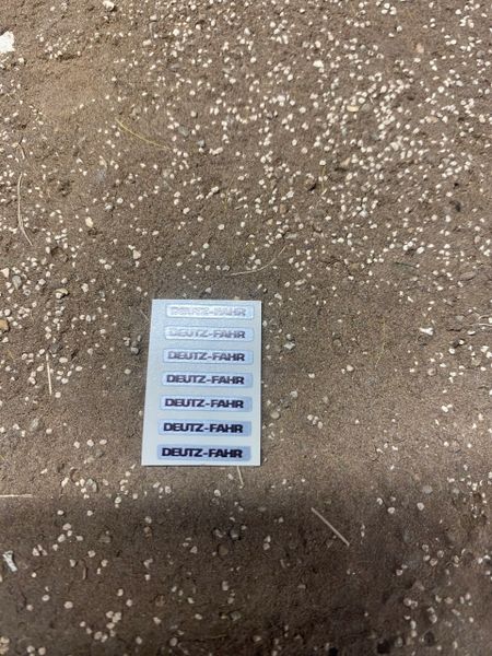1:32 scale High quality vinyl pack Deutz Fahr tractor farm machinery decals