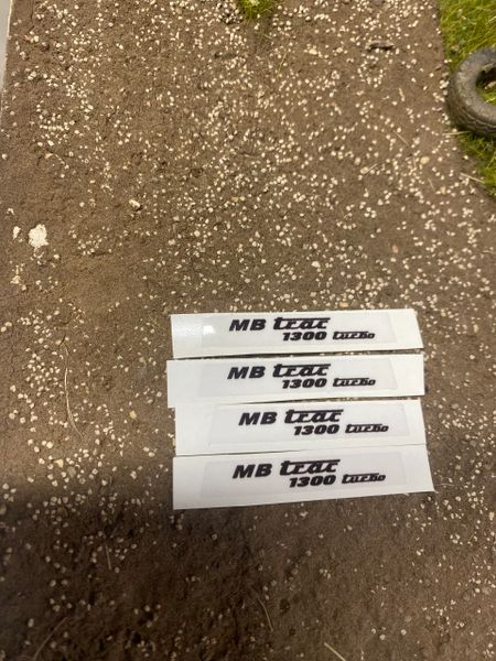 1:32 scale High quality vinyl pack 4 x MB Trac 1300 bonnet tractor farm machinery decals