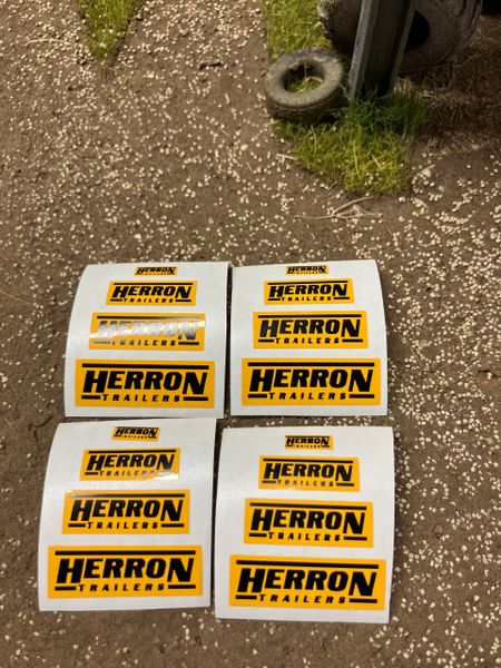 1:32 scale High quality vinyl huge pack 16 decals Herron Trailers farm machinery decals