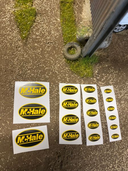 McHale farm machinery professional High quality vinyl huge pack of decals McHale Bale farm machinery decals