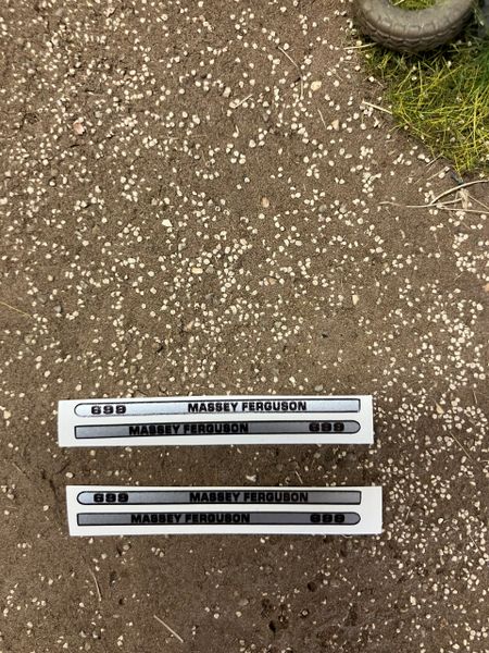 Massey Ferguson 699 Tractor bonnet farm machinery decals 1:32 scale 4 x 50mm High quality pre cut vinyl huge pack decals