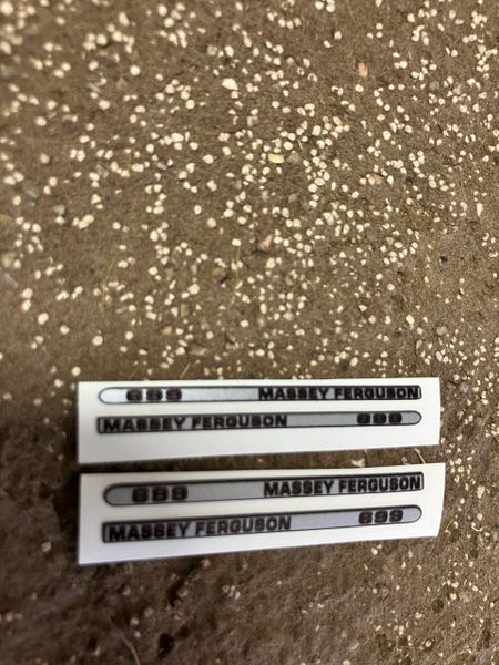Massey Ferguson 699 Tractor Professional pre cut High quality vinyl huge pack decals bonnet farm machinery decals 1:32 scaleMassey Ferguson 699 Tractor bonnet farm machinery decals